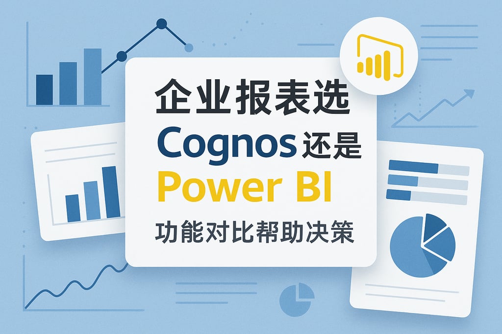 企业报表选Cognos还是Power BI？功能对比帮助决策